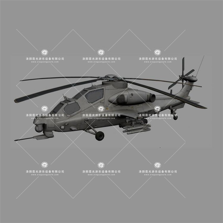 达川武装直升机3D模型